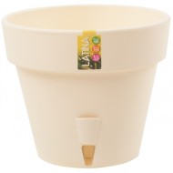Горшок LATINA 3,7лит Кремовый (с дренажной системой)