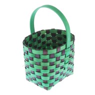 Корзина Плетеная СЕКВОЙЯ 14/11/11/19см Зелёный+Чёрн
