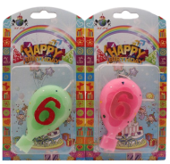 Свеча Цифра 6 Шарик 166755