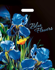 Сумочка пакет п/э 370*460мм Ирисы Арт-640091