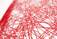 Пленка прозрачная с рисунком Сизаль паутинка Красный 70см/200гр Пленка прозрачная с рисунком Сизаль паутинка Красный 70см/200гр