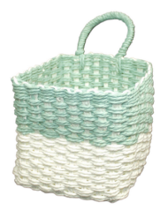 Корзина плетеная 22/22/15см Зелёная