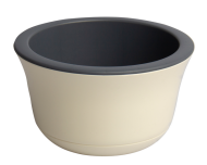 Горшок Омега 2,4лит Ванильный D-20см (с дренажной системой)