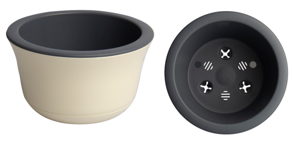 Горшок Омега 2,4лит Ванильный D-20см (с дренажной системой) Горшок Омега 2,4лит Ванильный D-20см (с дренажной системой)