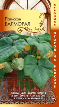Патиссон Балморал F1 ЦВ/П (ПЛАЗМА) 3шт раннеспелый комнатный