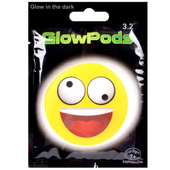 Наклейка Смайл Безумный светящаяся Арт-6230720