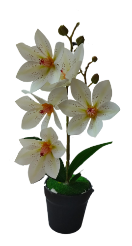 Нарцисс в горшке искусственный 40см Арт-2412-1 Нарцисс в горшке искусственный 40см Арт-2412-1