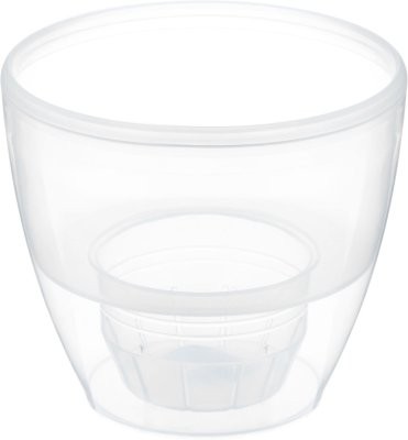 Горшок Santino DECO Twin 1,5лит D-14см Прозрачн (с дренажной системой)