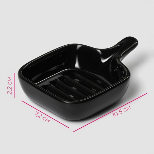 Соусник Сковорода Чёрная 50мл 105*72мм Арт-4951214 Соусник Сковорода Чёрная 50мл 105*72мм Арт-4951214