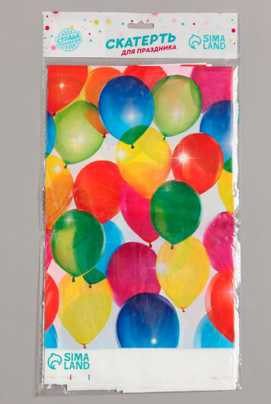 Скатерть одноразовая Воздушное настроение 182*137см 2619054