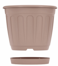 Горшок Дионис 3,6лит Бежевый с поддоном М-8524 (БАШ)