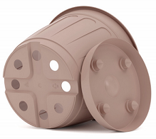 Горшок Дионис 3,6лит Бежевый с поддоном М-8524 (БАШ)