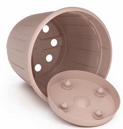 Горшок Дионис 3,6лит Бежевый с поддоном М-8524 (БАШ)