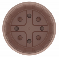 Горшок Дионис 3,6лит Бежевый с поддоном М-8524 (БАШ)