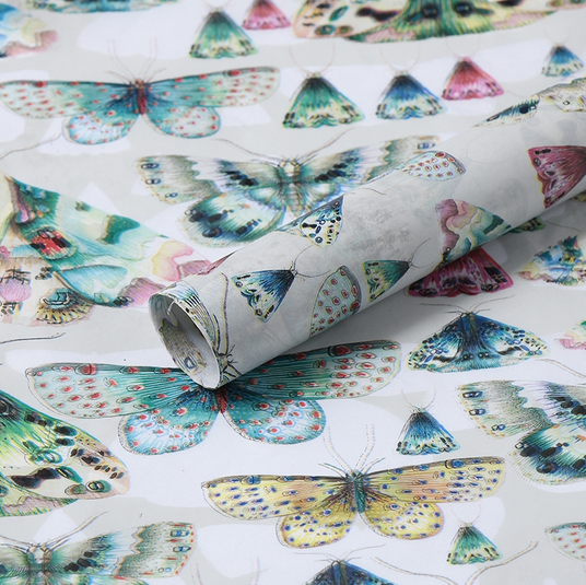 Бумага листами Тишью 50*70см Бабочки 06 (1уп/10шт) ЦЕНА за лист Бумага листами Тишью 50*70см Бабочки 06 (1уп/10шт) ЦЕНА за лист