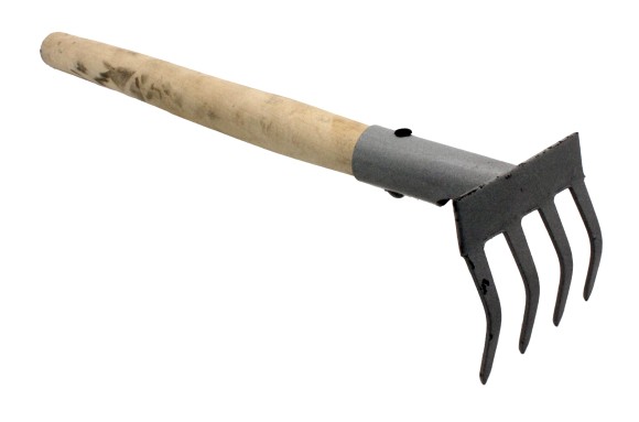Мотыжка Грабли 4-х зуб прямые с ручкой ГП-4