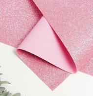 Фоамиран 1,8мм Глиттер Розовый 60*70см (1уп/10шт)
