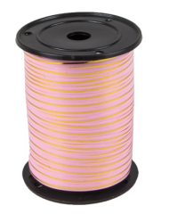 Лента Золот полос 0,5см*250ярд Розовая А-0547 Лента Золот полос 0,5см*250ярд Розовая А-0547