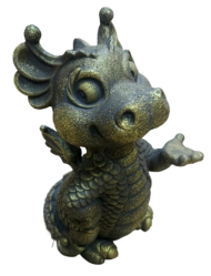 Фигурка Дракончик Шика золото Арт-Ф266з 48см