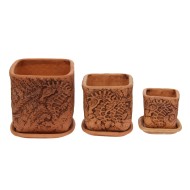 Кашпо Конёк №-3 ЗОЛОТОЕ (D-20см)