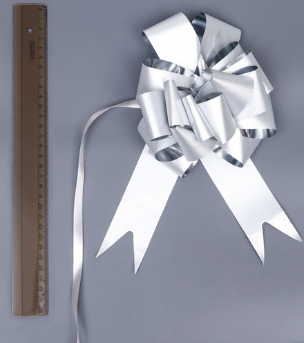 Бант Шар 5см Серебро Арт-9656651