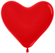 Шар латексный Сердце 6/15см Красные1уп/100шт