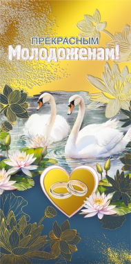 Конверт для денег Прекрасным молодоженам Арт-075.505