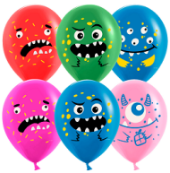Шар латексный 12/30см пастель Монстрики 1уп/25шт Арт 612764