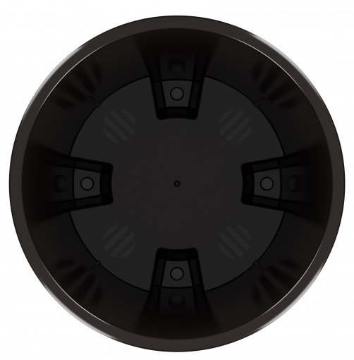 Горшок Лея 5лит Графитовый (с дренажной системой)