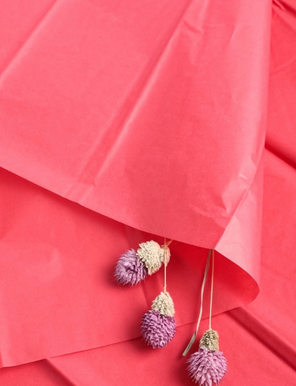 Бумага листами Тишью 50*66см Красная (1уп/10шт) ЦЕНА за лист