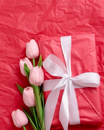 Бумага листами Тишью 50*66см Красная (1уп/10шт) ЦЕНА за лист