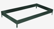 Клумба Оцинкованная 195*100*15см Тёмно-Зелёная Greengo Арт-1822880 Грядка