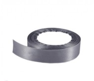 Лента Атласная 25мм*25ярд Серая