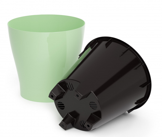 Горшок Лея 2,2лит Светло-Зелёный (с дренажной системой)