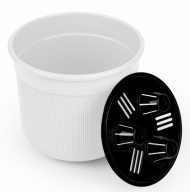 Горшок Сканди 1лит Белый (с дренажной системой)