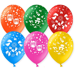 Шар латексный 12/30см пастель Новорожденный 1уп/50шт Арт 612562