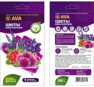 Удобрение АВА AVA Многолетн и Садовые цветы 100гр (1уп/20шт)