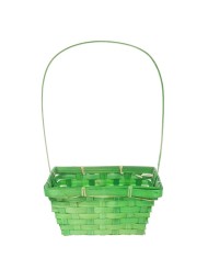 Корзина плетеная Бамбук D-19/14,5см/H-9см НН-37 Зелёная