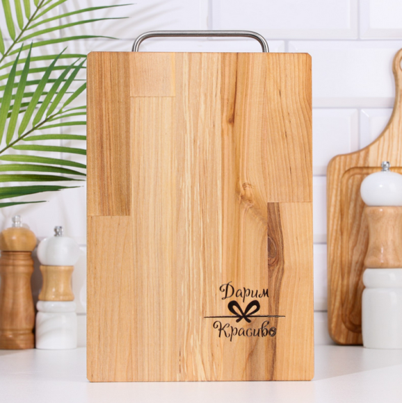 Доска разделочная дерево Дарим красиво 290*200*18мм Арт-7364890