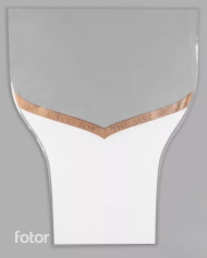 Конус рис/рис 36/45 Thank you Белый (1уп/30шт) Цена за лист