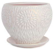 Кашпо Астра классик Бело-Жемчужная Арт-25-223 (D-24см)