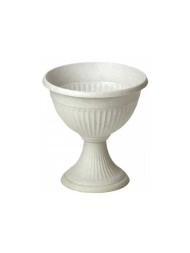 Горшок вазон на ножке Ливия низкий 310мм Мрамор М-3206 (D-30см)