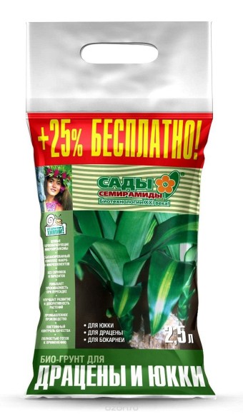 Грунт Драцены и Юкки 2,5лит (1уп/12шт) БИУД