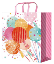 Сумочка пакет картон 180*230*80мм Яркие шары Арт-4365