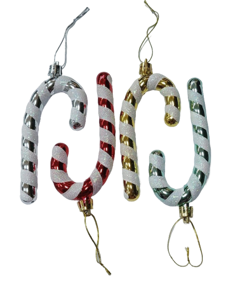 Ёлочное украшение Леденец (12см/4шт) Арт-7210