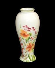 Ваза керамическая Цветы+Ягоды Горло узкое Арт-J51-16-a19 Н-30см