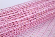 Сетка Акцент с люрексом Розовая 53см*6м