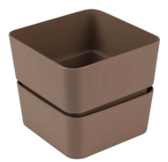 Горшок Фиори 0,45лит Пралине (с дренажной системой)