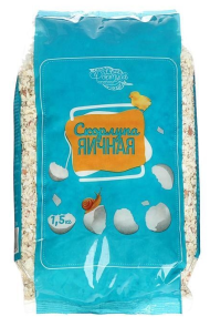 Скорлупа яичная 1,5кг (1уп/15шт) Кормовая добавка min 5