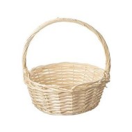 Корзина плетеная (ИВА) №-4 Натуральная D-40см